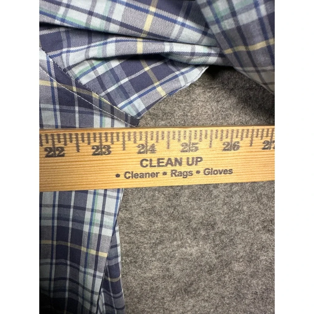 J.Crew Mens XL Slim Performance Stretch‎ Plaid Long Sleeve Button Down Shirt